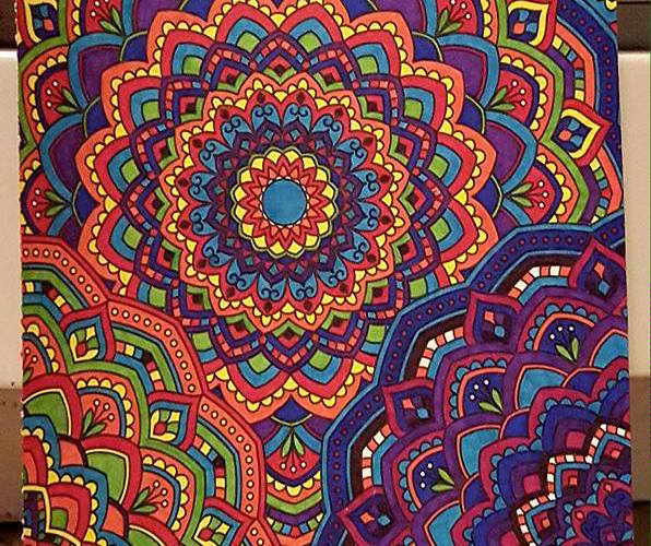 Coloring Page done with Fine-Point Sharpie